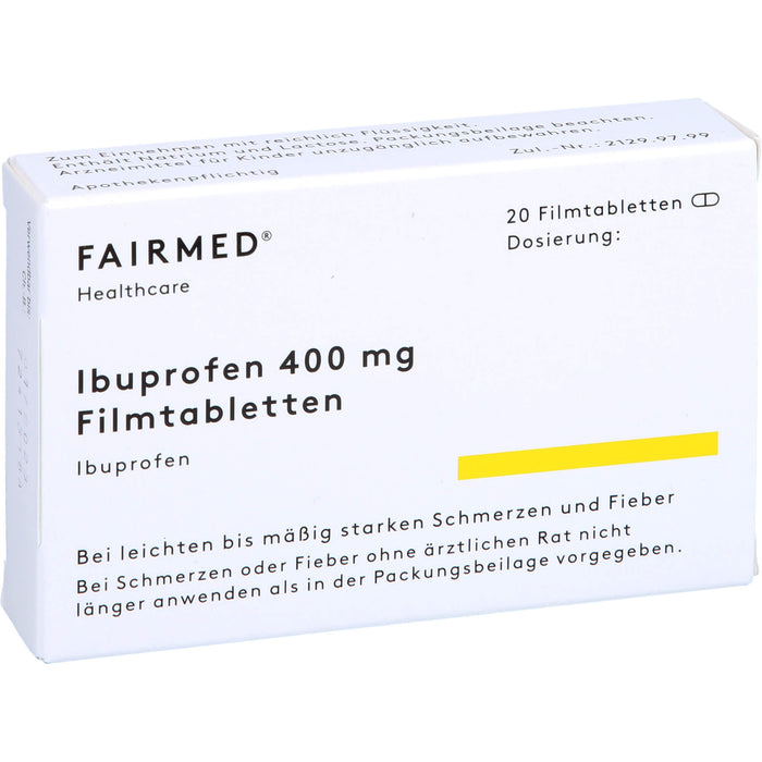 Fair-med Ibuprofen 400 mg Filmtabletten, 20 pcs. Tablets