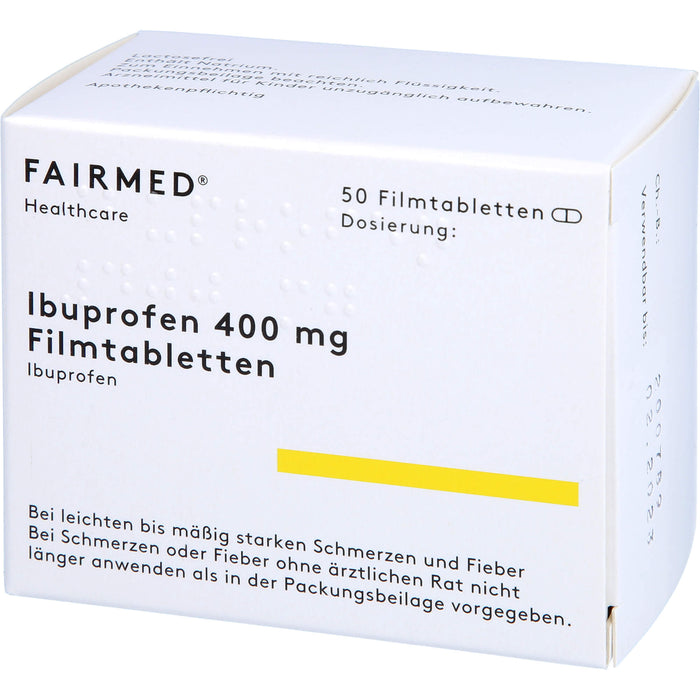 Ibuprofen 400 mg Fair-Med Filmtabletten, 50 pcs. Tablets