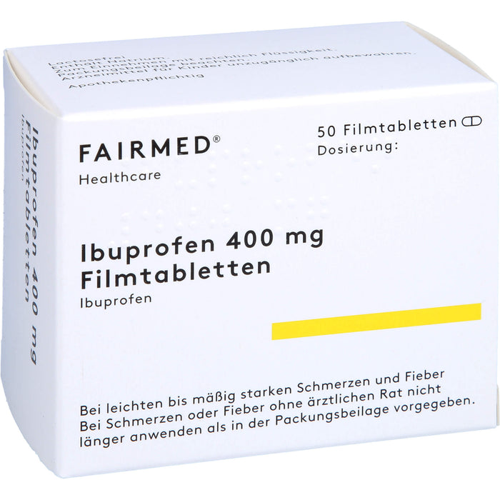 Ibuprofen 400 mg Fair-Med Filmtabletten, 50 pc Tablettes