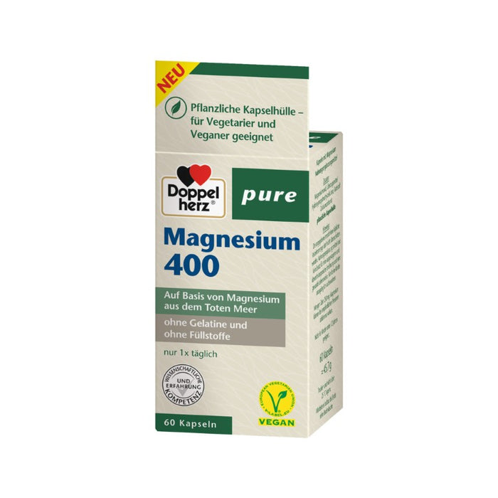 Doppelherz Magnesium 400 pure, 60 St. Kapseln