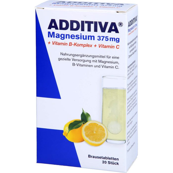 Additiva Magnesium 375 mg+Vitamin B Komplex+Vit C, 20X6 g BTA