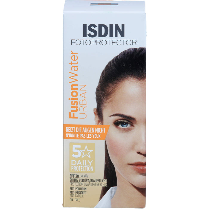 ISDIN Fotoprotector Fusion Water Urban LSF 30 zum Schutz und zur Pflege der Haut, 50 ml Cream