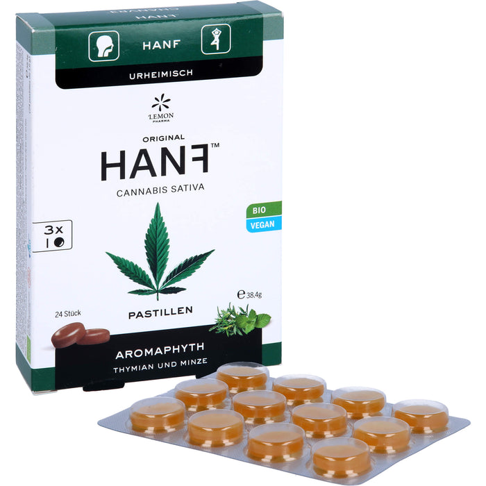 HANF BIO PASTILLEN THYMIAN+MINZE, 24 St PAS