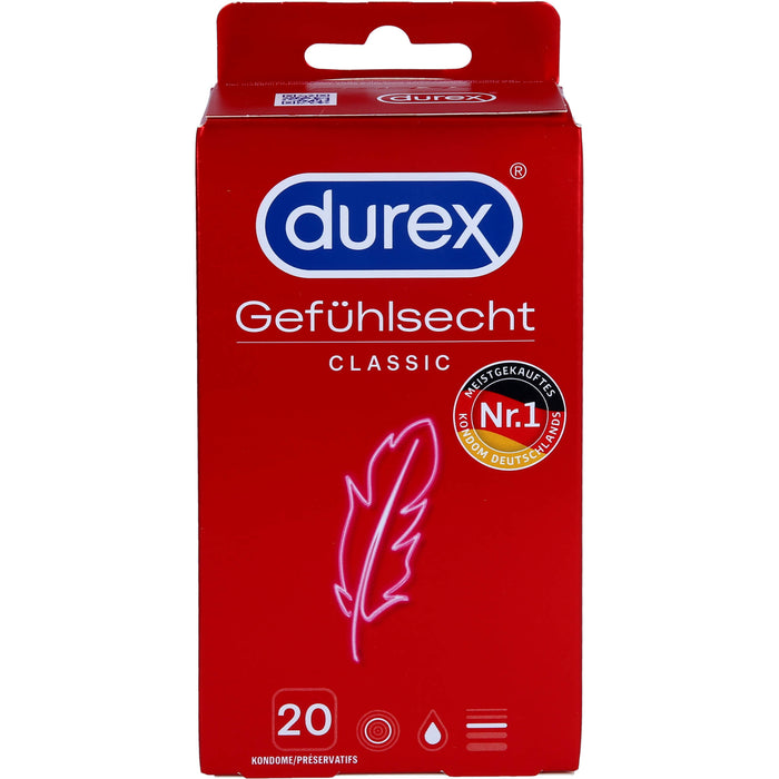 Durex Gefühlsecht Classic Kondome, 20 pcs. Condoms