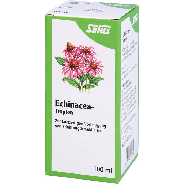 Salus Echinacea-Tropfen zur kurzzeitigen Vorbeugung von Erkältungskrankheiten, 100 ml Solution