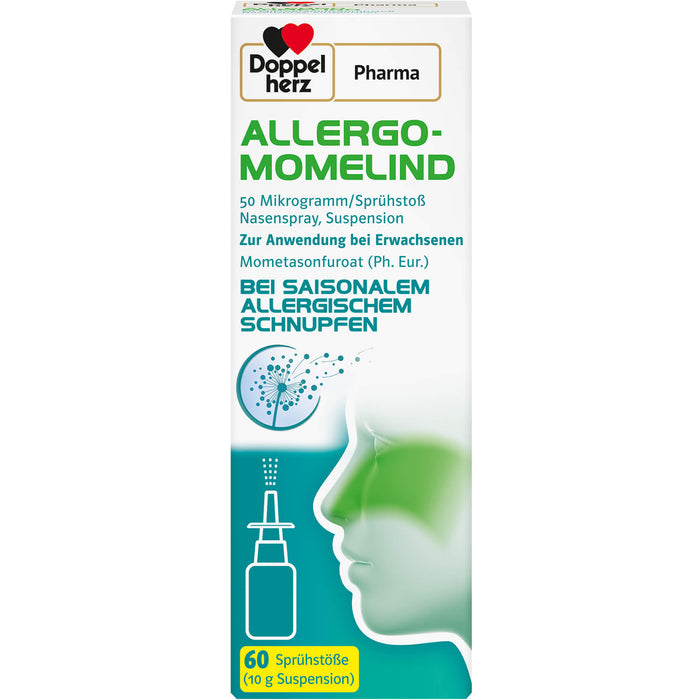 Doppelherz Pharma Allergo Momelind 50 µg bei saisonalem allergischem Schnupfen, 10 g Spray