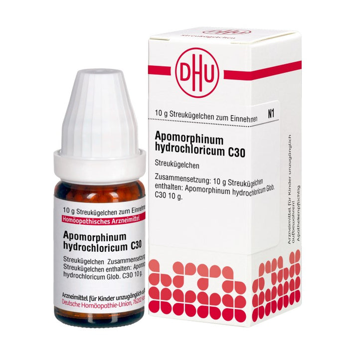 Apomorphinum hydrochloricum C30 DHU Globuli, 10 g GLO