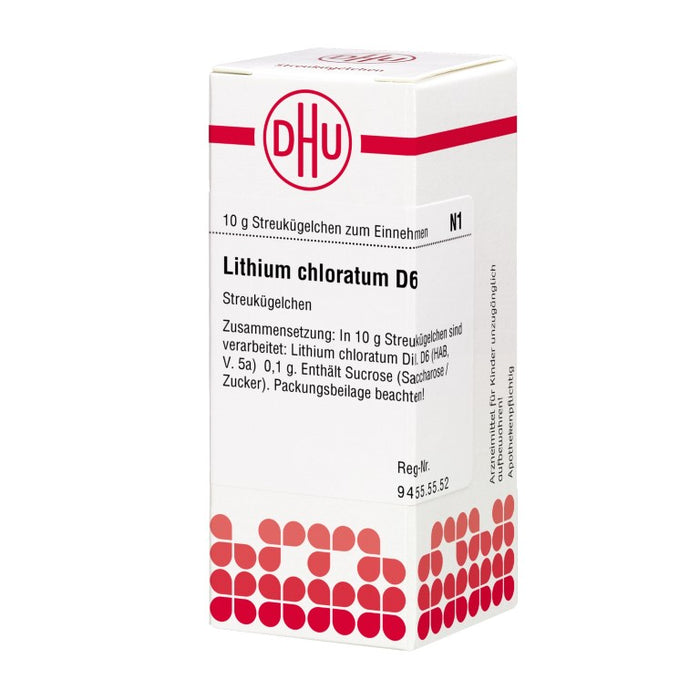 Lithium chloratum D6 DHU Globuli, 10 g GLO