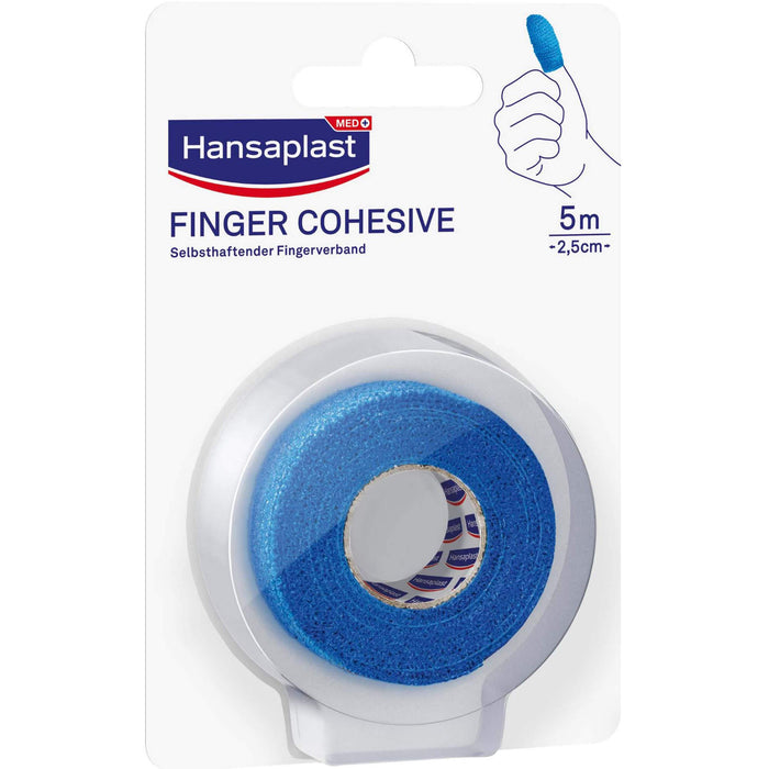 Hansaplast Selbsthaft. Fingerverband blau 5mx2,5cm, 1 pc Pansement