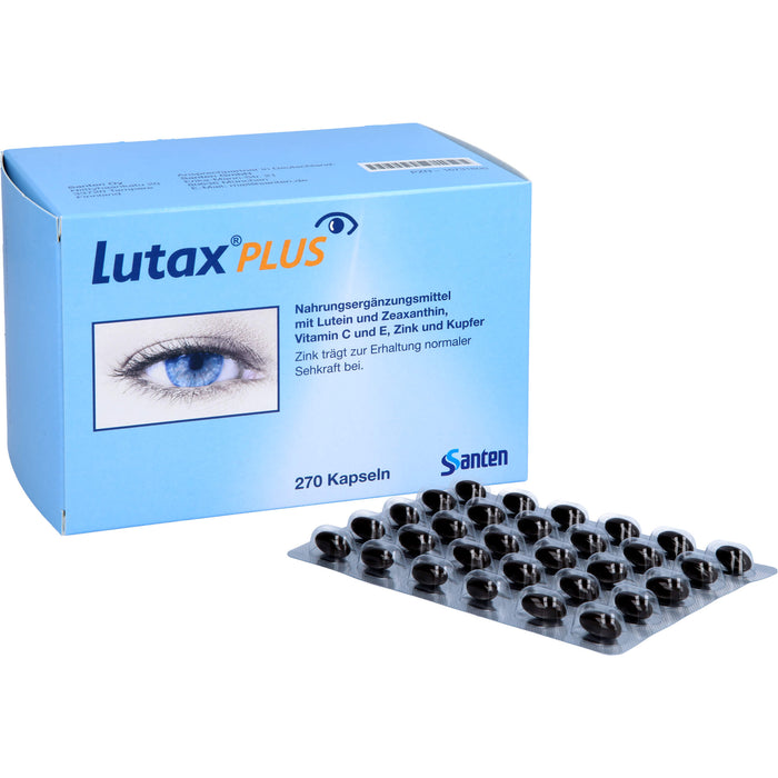 Santen Lutax Plus Kapseln zur Erhaltung normaler Sehkraft, 240 pcs. Capsules