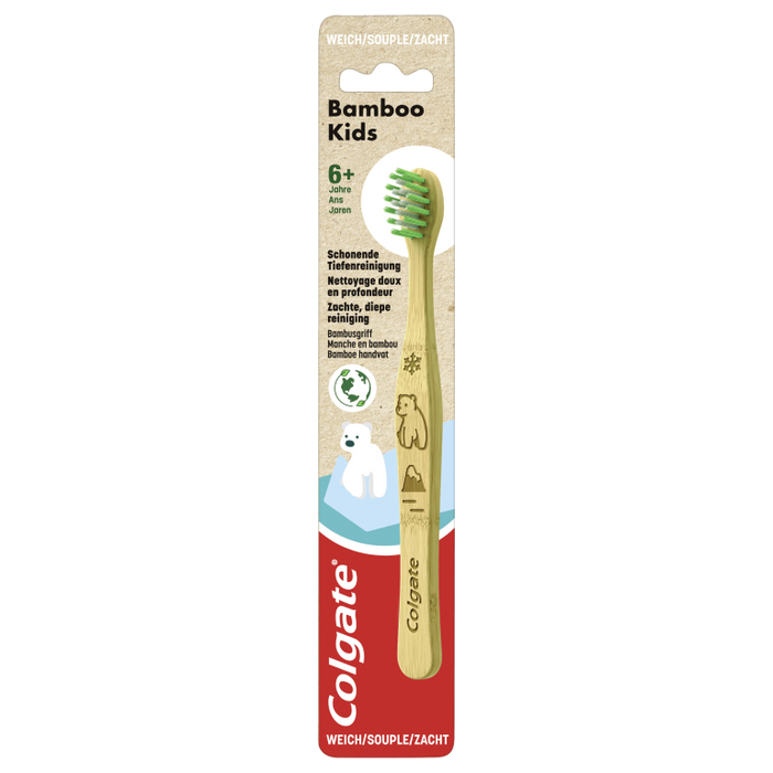 Colgate Bamboo Kids Zahnbürste sanft, 1 St. Zahnbürste