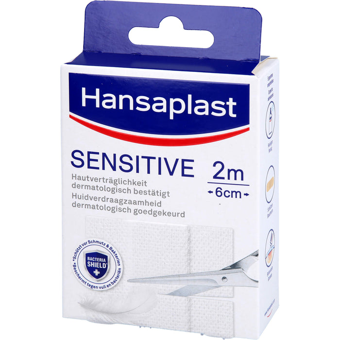 Hansaplast Sensitive Pflaster Hypoallergen 2mx6cm, 1 pc Pansement