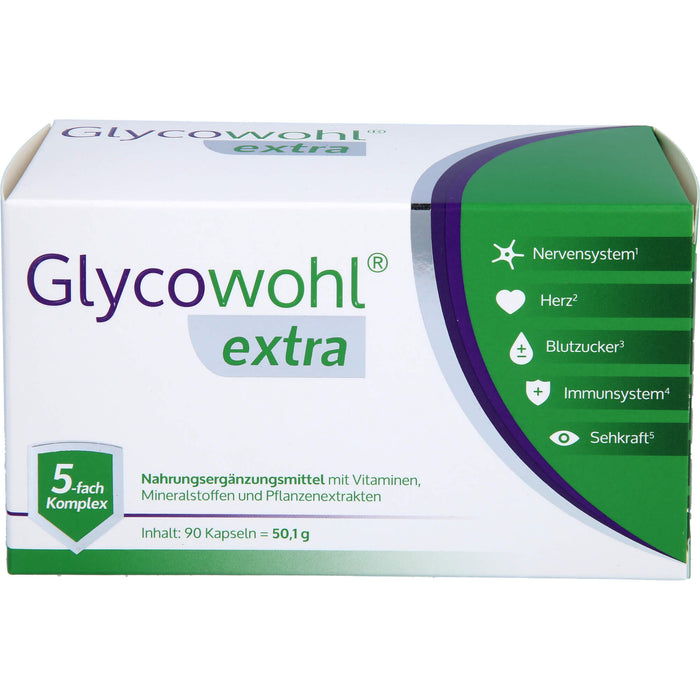 Glycowohl extra Kapseln für einen gesunden Blutzuckerspiegel, 90 pc Capsules