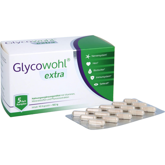 Glycowohl extra Kapseln für einen gesunden Blutzuckerspiegel, 90 pcs. Capsules