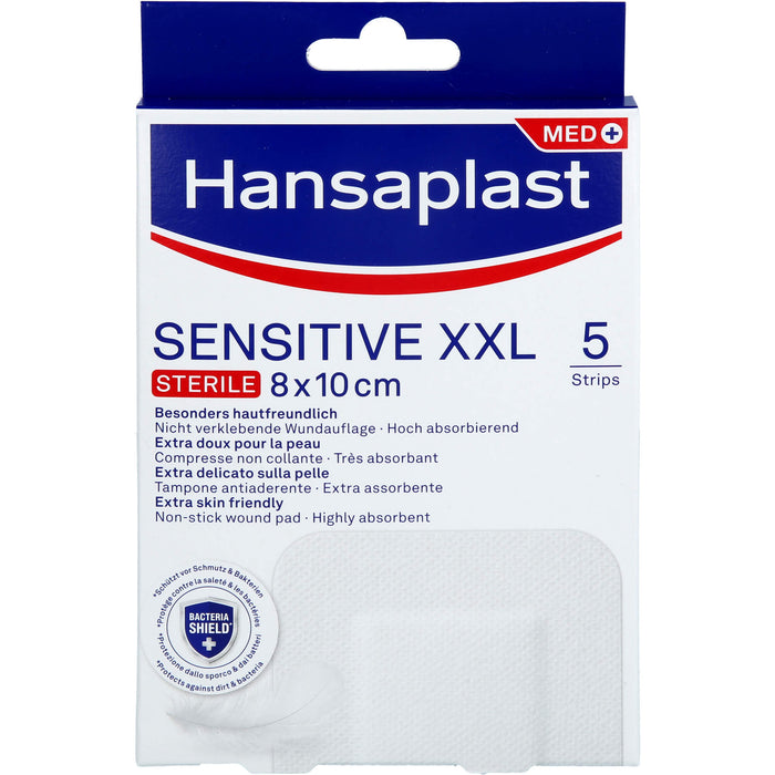 Hansaplast Wundverband Steril Sensitive 8x10cm, 5 pcs. Patch