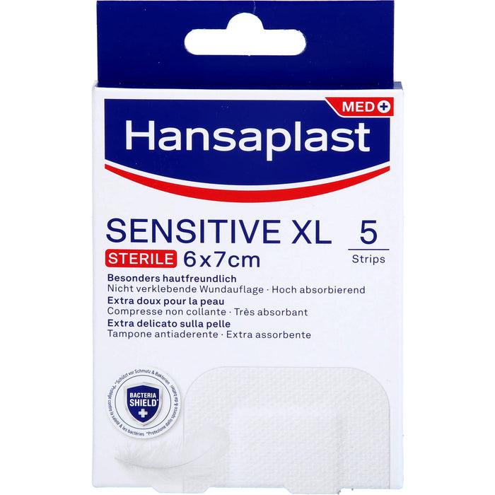 Hansaplast Wundverband Steril Sensitive 6x7cm, 5 pc Pansement