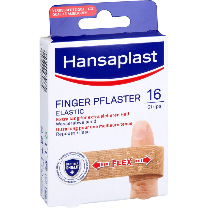 HANSAPLAST ELASTIC Fingerstrips, 16 St. Pflaster