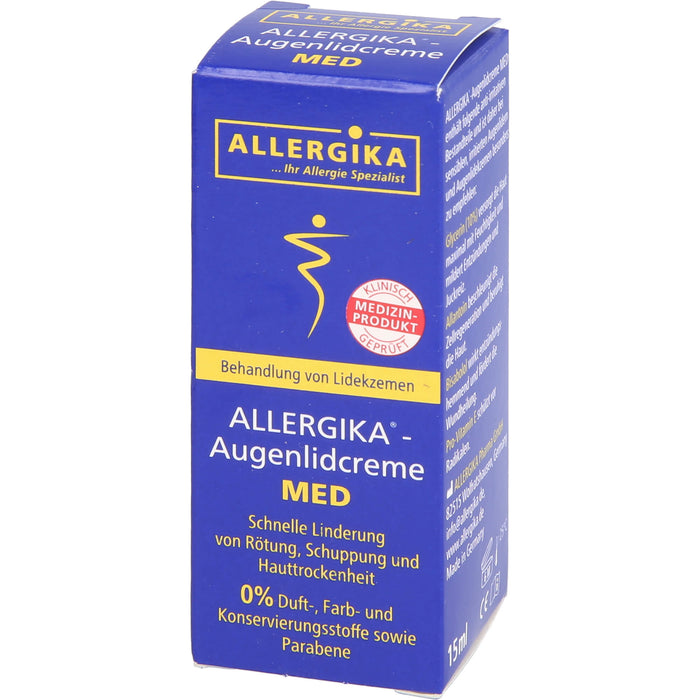 ALLERGIKA Augenlidcreme Med, 15 ml Crème