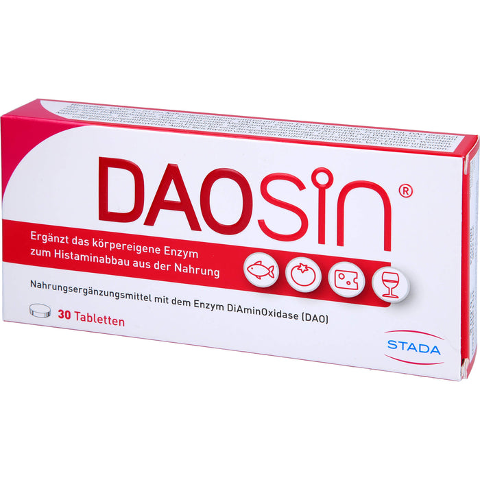 DAOSiN Tabletten zur Unterstützung des Histaminabbaus, 30 pc Tablettes