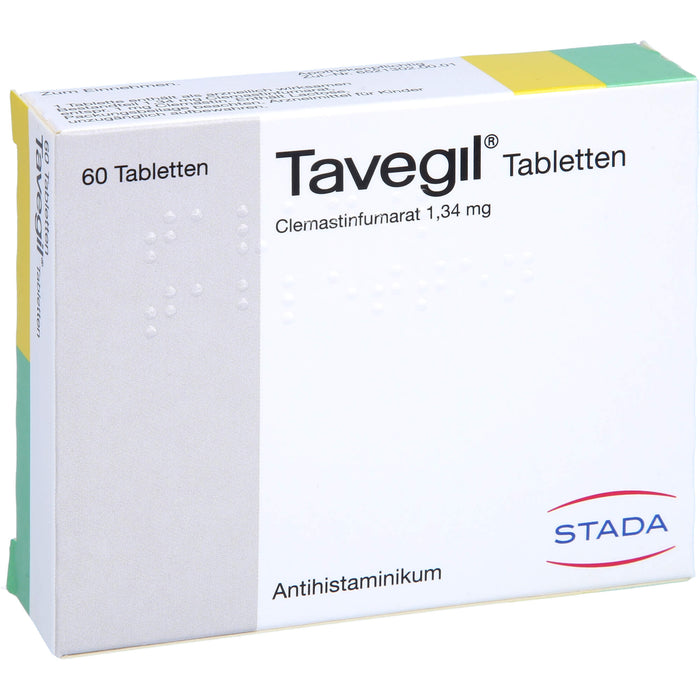 Tavegil Tabletten zur Symptomlinderung bei Heuschnupfen, Juckreiz und Nesselsucht, 60 St. Tabletten