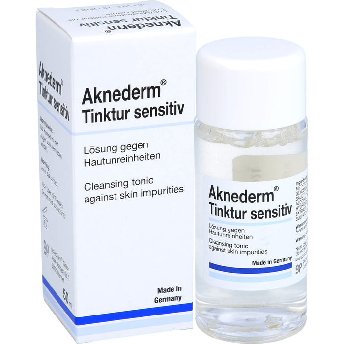 Aknederm Tinktur sensitiv Lösung gegen Hautunreinheiten, 50 ml Solution