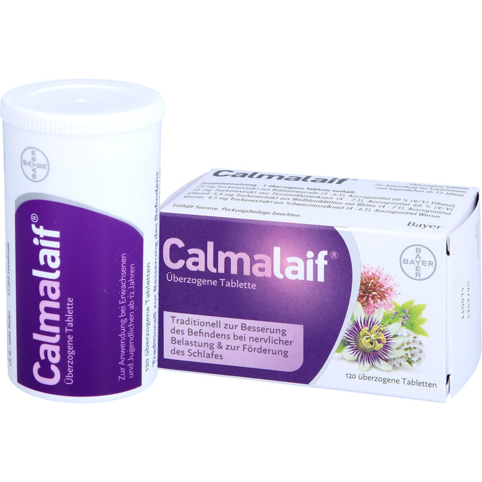 Calmalaif Tabletten bei nervlicher Belastung und zur Förderung des Schlafes, 120 St. Tabletten