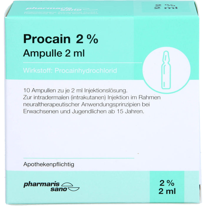 Procain Psano Amp 2%2ml, 10X2 ml ILO