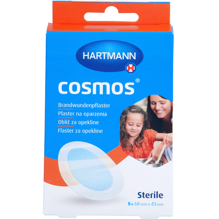 HARTMANN Cosmos sterile Brandwundenpflaster 68 x 43 mm, 8 pc Pansement