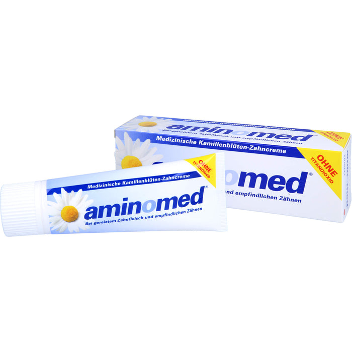 aminomed Kamillenblüten Zahncreme ohne Titandioxid, 75 ml Dentifrice