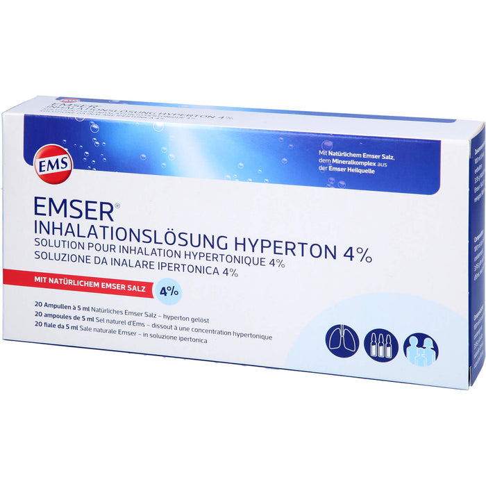 Emser Inhalationslösung hyperton 4%, 20 pc Ampoules