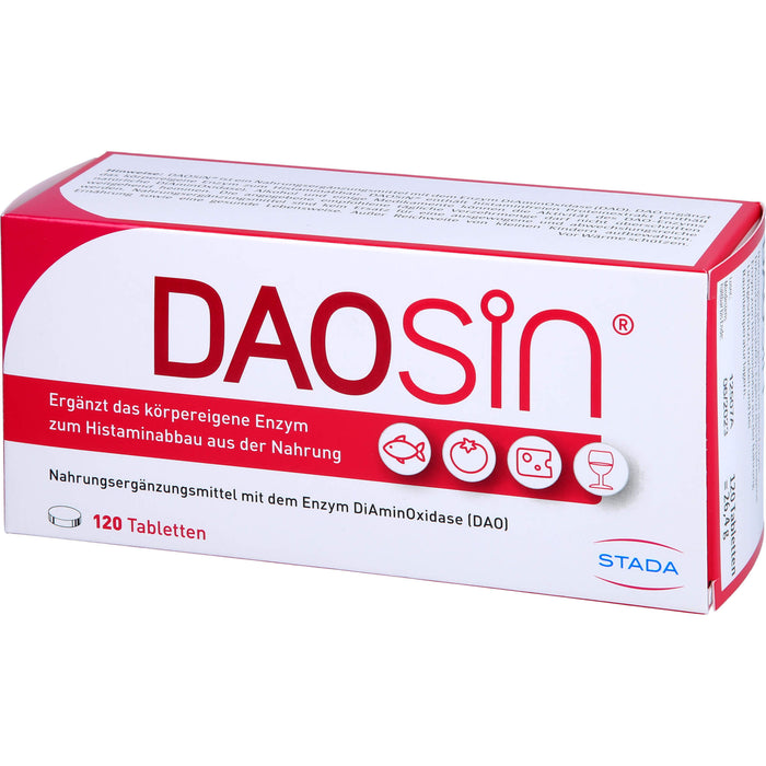 Daosin Tabletten zur Unterstützung des Histaminabbaus, 120 pcs. Tablets