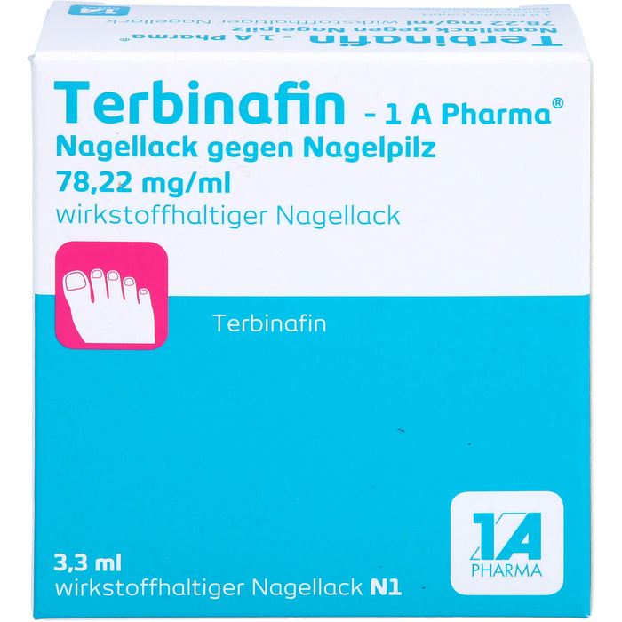 Terbinafin - 1 A Pharma Nagellack gegen Nagelpilz, 3.3 ml Solution