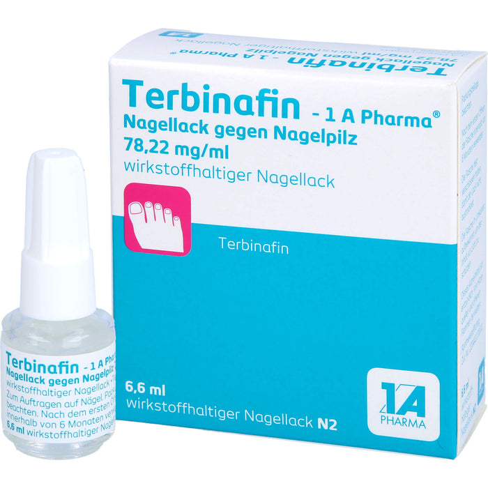 Terbinafin - 1 A Pharma Nagellack gegen Nagelpilz, 6.6 ml Lösung