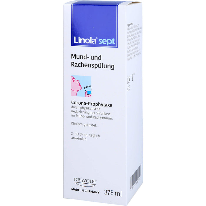 Linola sept Mund- und Rachenspülung, 375 ml Lösung