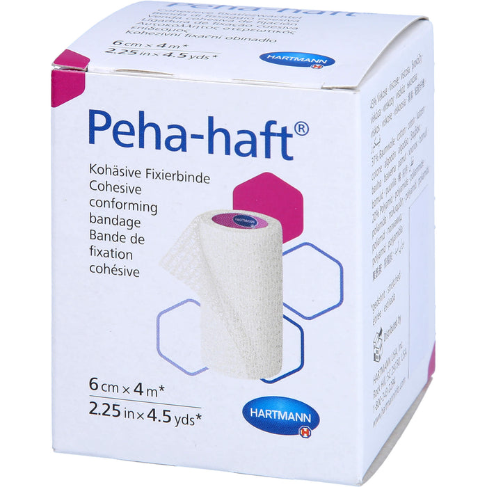 Peha Haft Fixierbinde latexfrei 6 cm x 4 m OTC, 1 pc Bandage