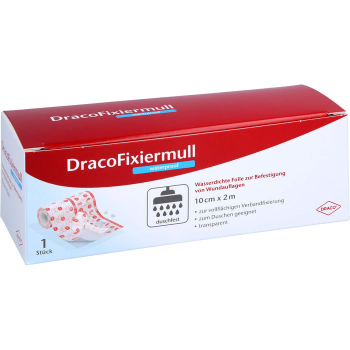 Draco Fixiermull waterproof 10cmx2m, 1 St VER