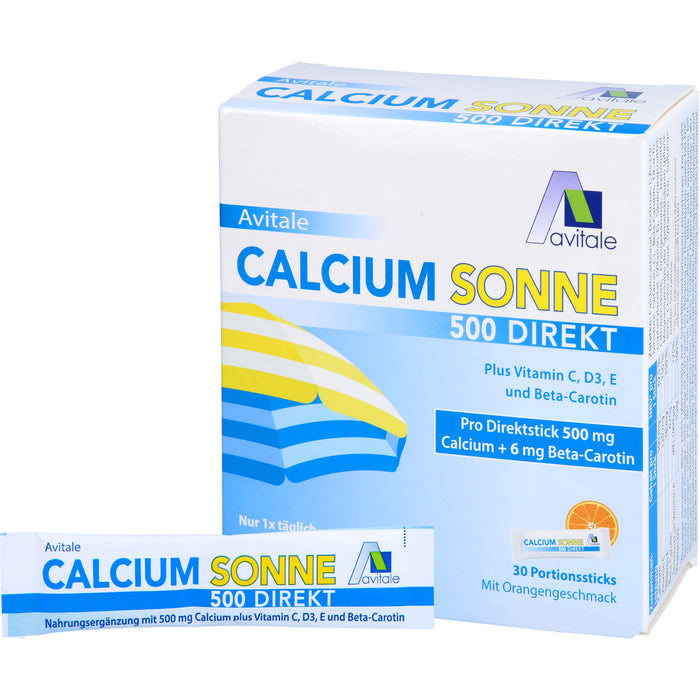 Calcium Sonne 500 Granulat mit Orangengeschmack, 30 pcs. Sticks