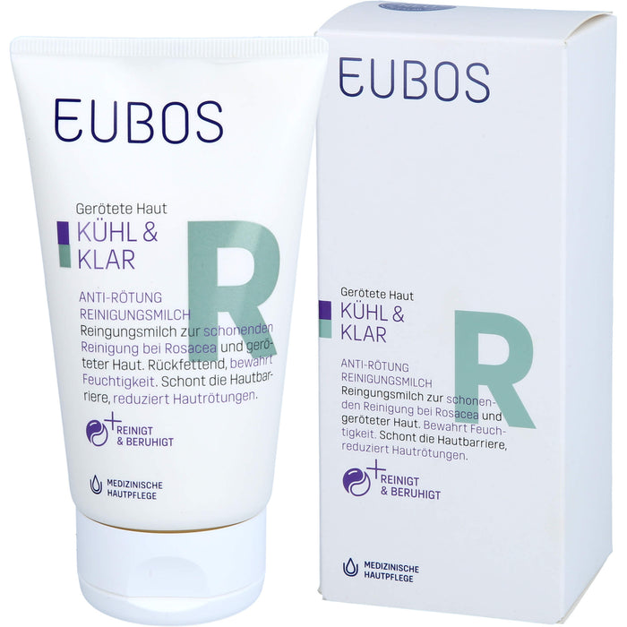 EUBOS KÜHL & KLAR Anti-Rötung Reinigungsmilch, 150 ml MIL