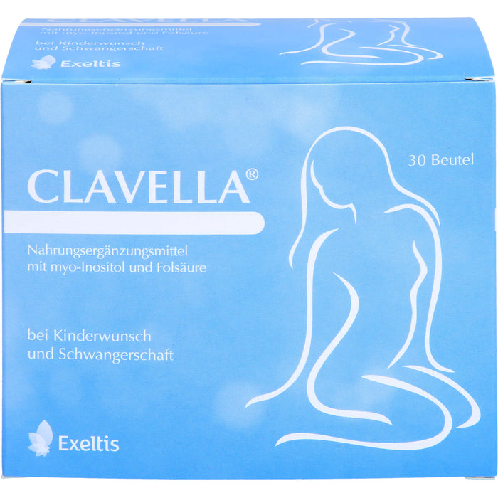 CLAVELLA Pulver bei Kinderwunsch und Schwangerschaft, 30 pcs. Sachets