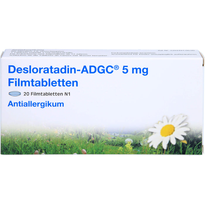 DESLORATADIN ADGC 5 mg Filmtabletten, 20 St. Tabletten