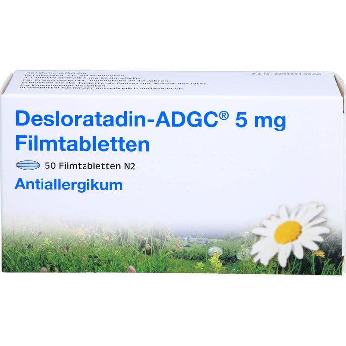 DESLORATADIN ADGC 5 mg Filmtabletten, 50 pcs. Tablets