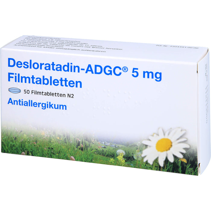 DESLORATADIN ADGC 5 mg Filmtabletten, 50 pcs. Tablets