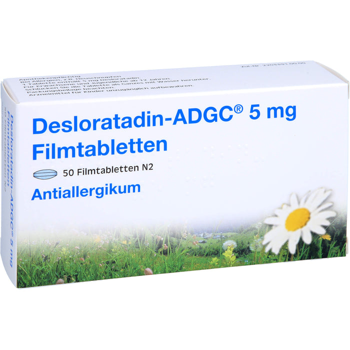 DESLORATADIN ADGC 5 mg Filmtabletten, 50 pcs. Tablets