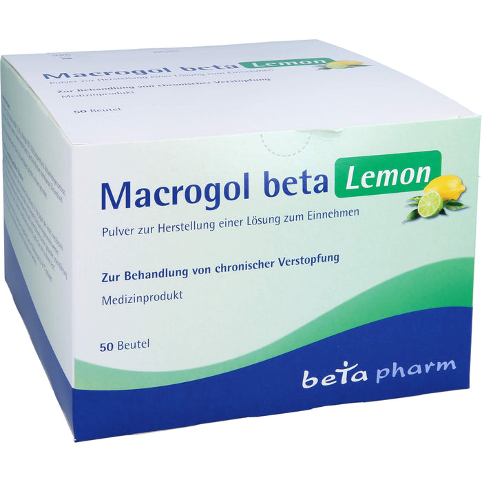 Macrogol Beta Lemon, 50 St PLE