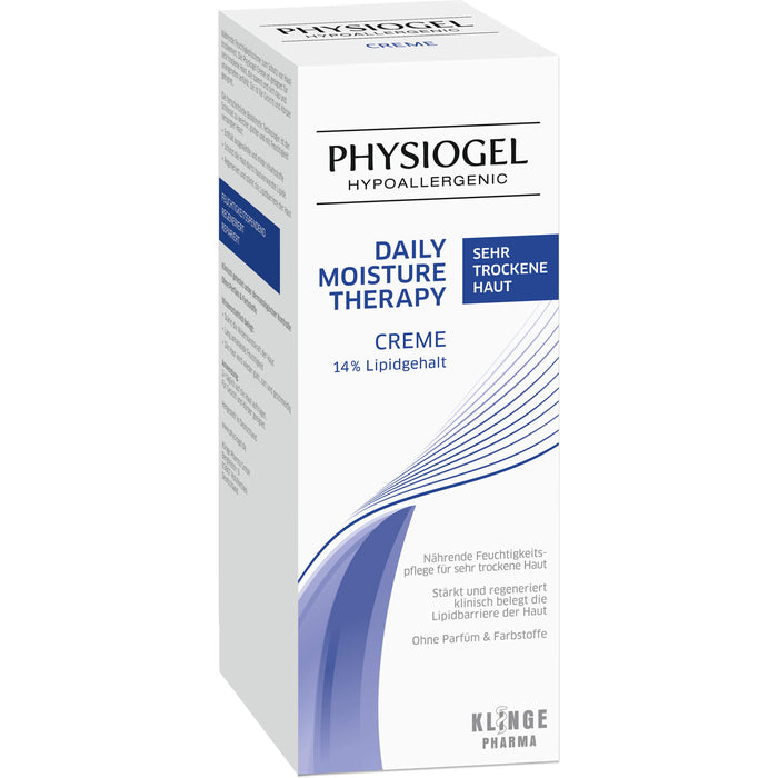 PHYSIOGEL Daily Moisture Therapy Creme für sehr trockene Haut, 150 ml Cream