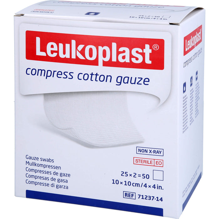 Leukoplast Mullkompressen 10 x 10 cm, 50 pcs. Compresses