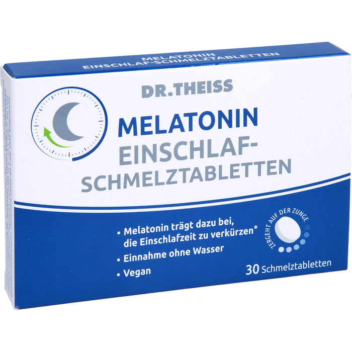 Dr. Theiss Melatonin Einschlaf-Schmelztabletten, 30 pcs. Tablets