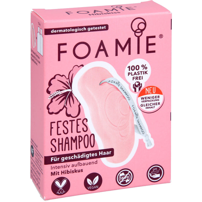 Foamie Festes Shampoo Hibiskiss für geschäd.Haar, 80 g SHA