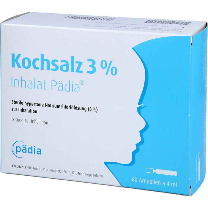 Kochsalz 3 % Inhalat Pädia, 60 St. Ampullen