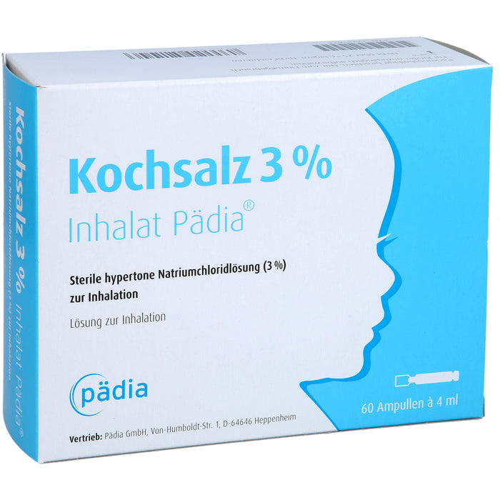 Kochsalz 3 % Inhalat Pädia, 60 St. Ampullen